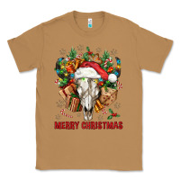 Toasted Coconut Merry Christmas With Bull skull Classic Tee - BundleAndBundleShop