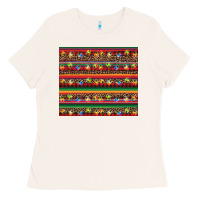 Bone Christmas lights serape Ladies Tee - BarkalooDesign