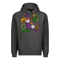 Charcoal Heather it's mardi gras y'all gnomes Premium Hoodie - OliviaCreatesArt