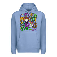 Colony Blue it's mardi gras y'all gnomes Premium Hoodie - OliviaCreatesArt