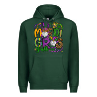 Sports Green it's mardi gras y'all gnomes Premium Hoodie - OliviaCreatesArt