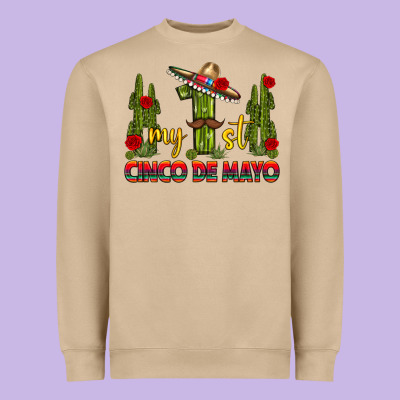 My 1st Cinco De Mayo Heavyweight Sweatshirt Designed By Texasbilliewilder