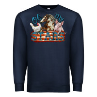 Navy Oh my stars farm animals Premium Sweatshirt - FaDigitalArtStudio