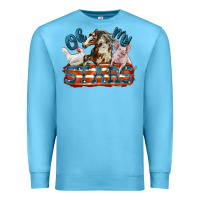 Ocean Blue Oh my stars farm animals Premium Sweatshirt - FaDigitalArtStudio