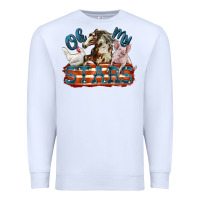 White Oh my stars farm animals Premium Sweatshirt - FaDigitalArtStudio