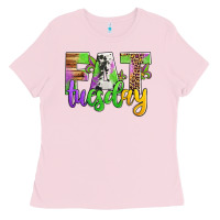 Bubblegum Pink fat tuesday mardi gras Ladies Tee - Jasminsmagicworld
