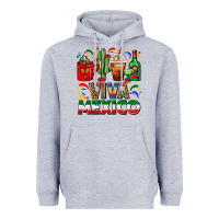 Heather Grey Viva Mexico Coffee Cups With Cactus And Tequila Heavyweight Hoodie - FaDigitalArtStudio