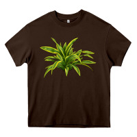 Chocolate Brown Lemon Lime Dracaena Leaf Heavy Core Tee - LillyAllenDesigns