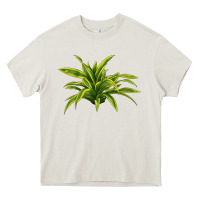Cream Lemon Lime Dracaena Leaf Heavy Core Tee - LillyAllenDesigns