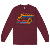 Burgundy Aztec Sunflower Lips Long Sleeve Tee - Bettercallsaul