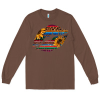 Chestnut Aztec Sunflower Lips Long Sleeve Tee - Bettercallsaul