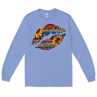 Colony Blue Aztec Sunflower Lips Long Sleeve Tee - Bettercallsaul