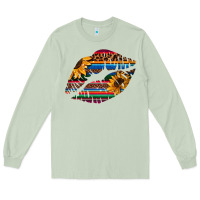 Matcha Aztec Sunflower Lips Long Sleeve Tee - Bettercallsaul