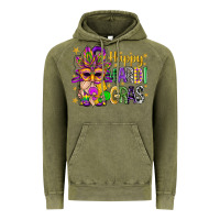 Vintage Olive Happy Mardi Gras With Gnome Vintage Hoodie - BundleAndBundleShop