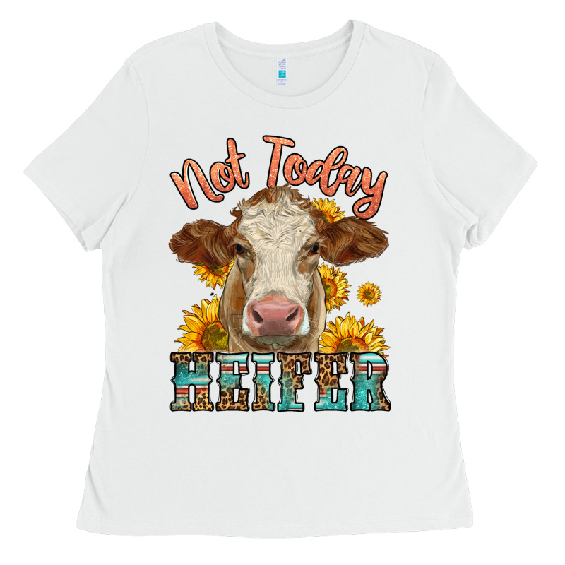 Heifer With Sunflowers Ladies Tee by LillyAllenDesigns | Teevron