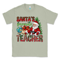 Matcha Santa's Favorite Teacher Classic Tee - BundleAndBundleShop