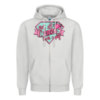 Dove Grey not all heroes wear capes Zipper Hoodie - CowGirlArtShop
