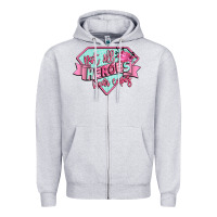Heather Grey not all heroes wear capes Zipper Hoodie - CowGirlArtShop
