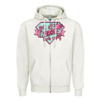 Oatmeal Heather not all heroes wear capes Zipper Hoodie - CowGirlArtShop