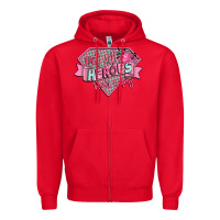 Red not all heroes wear capes Zipper Hoodie - CowGirlArtShop
