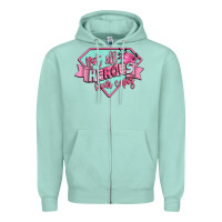 Seafoam not all heroes wear capes Zipper Hoodie - CowGirlArtShop