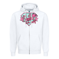 White not all heroes wear capes Zipper Hoodie - CowGirlArtShop