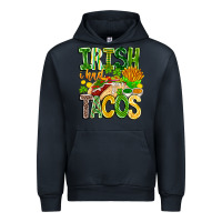 Navy Irish i Had Tacos Urban Hoodie - CowhideDigitalArt