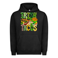 Pigment Black Irish i Had Tacos Urban Hoodie - CowhideDigitalArt
