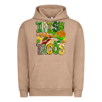 Pigment Burro Irish i Had Tacos Urban Hoodie - CowhideDigitalArt