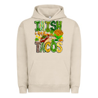 Pigment French Oak Irish i Had Tacos Urban Hoodie - CowhideDigitalArt