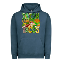Pigment Midnight Navy Irish i Had Tacos Urban Hoodie - CowhideDigitalArt