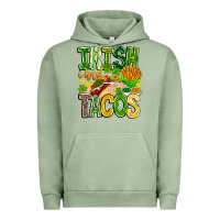 Pigment Oil Green Irish i Had Tacos Urban Hoodie - CowhideDigitalArt