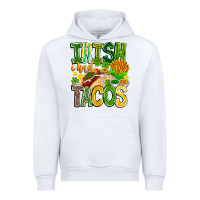 White Irish i Had Tacos Urban Hoodie - CowhideDigitalArt