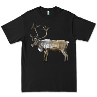 Black reindeer buck deer Premium Tee - LillyAllenDesigns