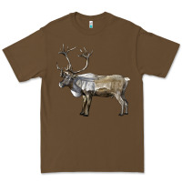 Cacao reindeer buck deer Premium Tee - LillyAllenDesigns