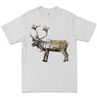 Dove Grey reindeer buck deer Premium Tee - LillyAllenDesigns