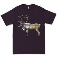 Plum reindeer buck deer Premium Tee - LillyAllenDesigns