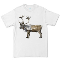 White reindeer buck deer Premium Tee - LillyAllenDesigns
