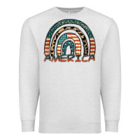 Oatmeal Heather America rainbow Premium Sweatshirt - FaDigitalArtStudio