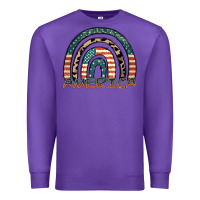 Purple America rainbow Premium Sweatshirt - FaDigitalArtStudio