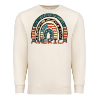 Sandshell America rainbow Premium Sweatshirt - FaDigitalArtStudio