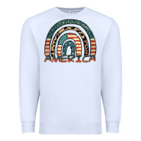 White America rainbow Premium Sweatshirt - FaDigitalArtStudio