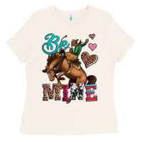 Bone be mine cowboy rodeo valentines day Ladies Tee - Jasminsmagicworld