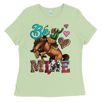 Matcha be mine cowboy rodeo valentines day Ladies Tee - Jasminsmagicworld