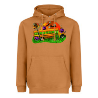 Meerkat Halloween School Bus Heavyweight Hoodie - FaDigitalArtStudio