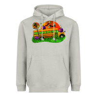 Moon Dust Halloween School Bus Heavyweight Hoodie - FaDigitalArtStudio
