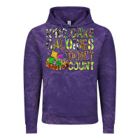 Cloud Purple King Cake Calories Don't Count Mardi Gras Vintage Hoodie - BundleAndBundleShop