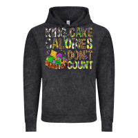 Vintage Black King Cake Calories Don't Count Mardi Gras Vintage Hoodie - BundleAndBundleShop