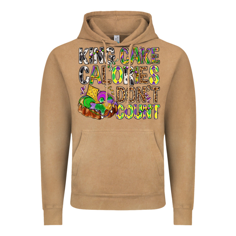 King Cake Calories Don't Count Mardi Gras Vintage Hoodie by BundleAndBundleShop | Teevron