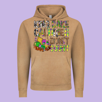 King Cake Calories Don't Count Mardi Gras Vintage Hoodie Designed By Bundleandbundleshop